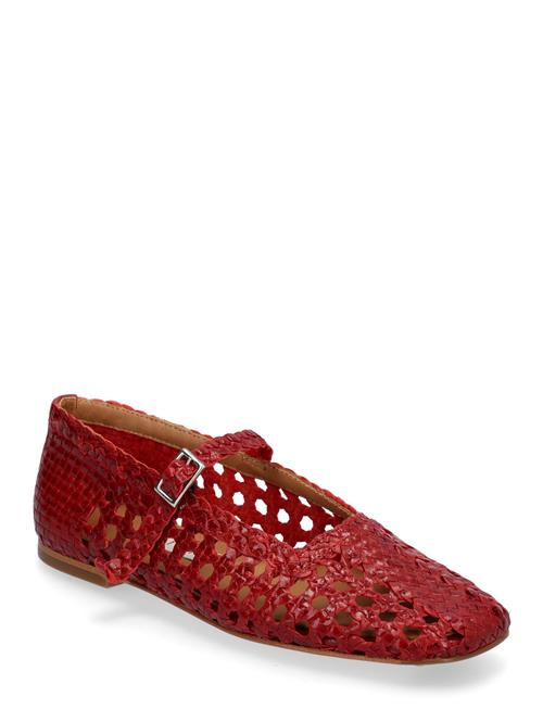 Yeida Dark Red Baillerinas MIISTA Red