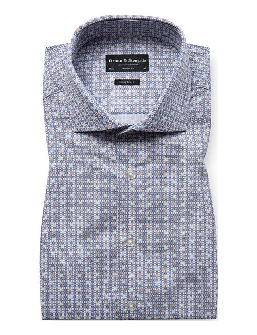 Bs Djere Modern Fit Shirt Bruun & Stengade Blue