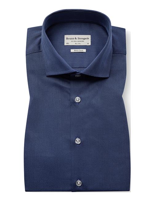 Bs Etcheverry Modern Fit Shirt Bruun & Stengade Blue