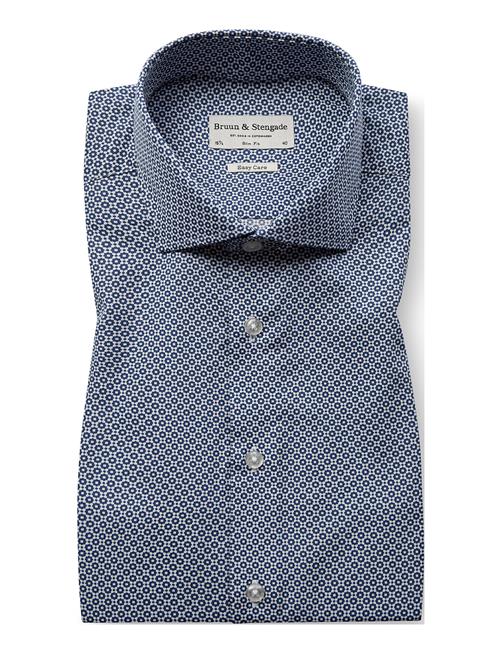 Bs Ofner Slim Fit Shirt Bruun & Stengade Blue