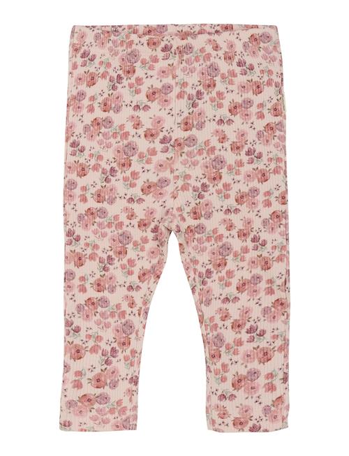 Leggings Aop Rib Minymo Pink