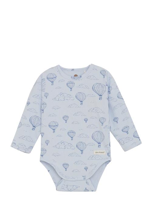 Body Ls Rib Aop En Fant Blue