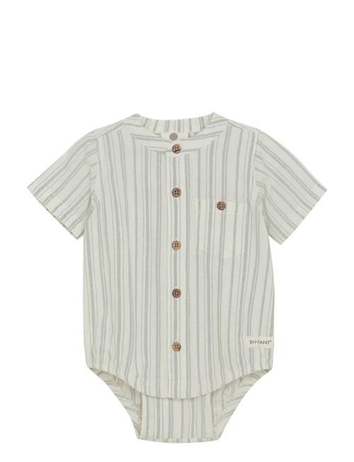 Body Shirt Ss Stripe En Fant Cream