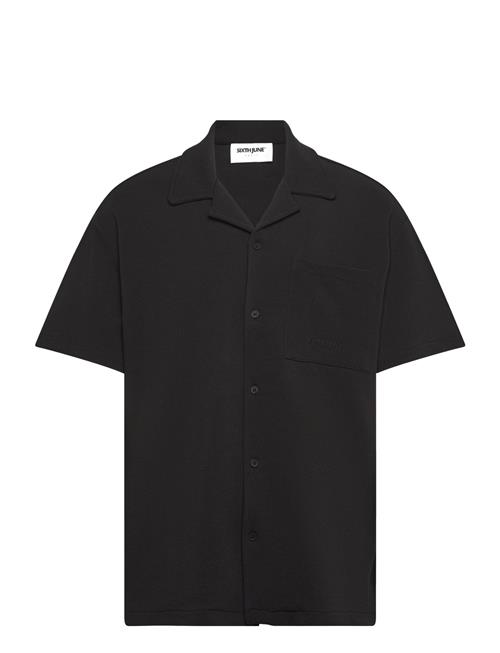 Crepe Fabric Ss Shirt SIXTH JUNE Black