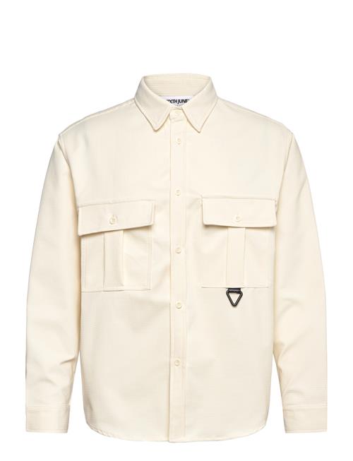 Textured Square Utility Shirt SIXTH JUNE Cream