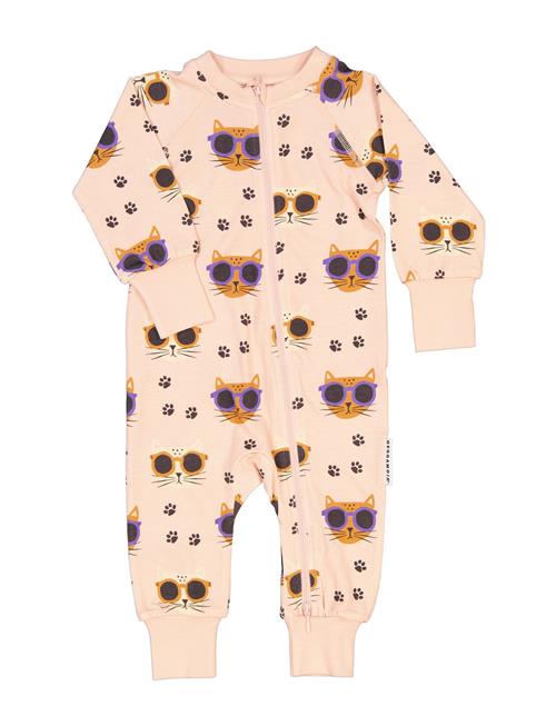 Bamboo Two Way Zip Pyjamas Geggamoja Pink