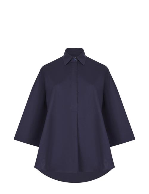 Rhodes Poplin Ss Popover French Connection Navy