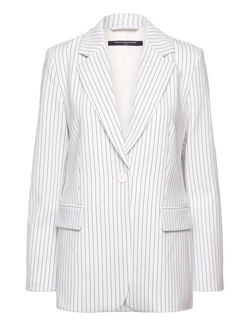 Whisper Pinstripe Blazer French Connection White