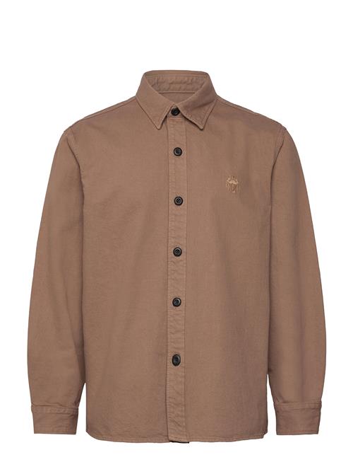 Sebastian Shirt Ls - Shitake Edwin Brown