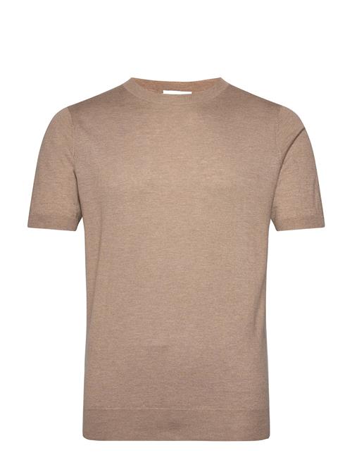 Man Fine Knit T-Shirt Davida Cashmere Beige