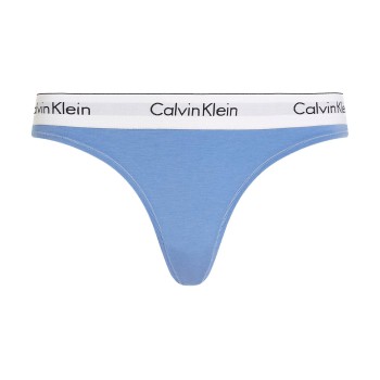 Calvin Klein Trusser Modern Cotton Field Olive Thong Hvid/Blå Medium Dame