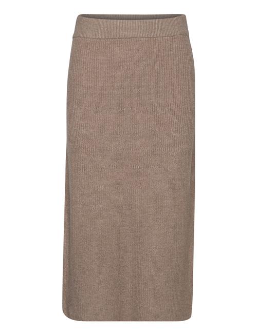 Objmalena Knit Skirt Object Brown