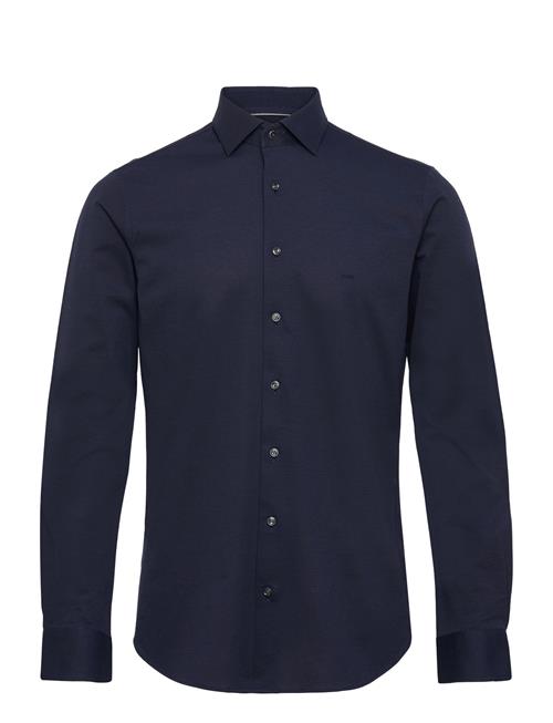 Solid Pique Slim Shirt Michael Kors Navy