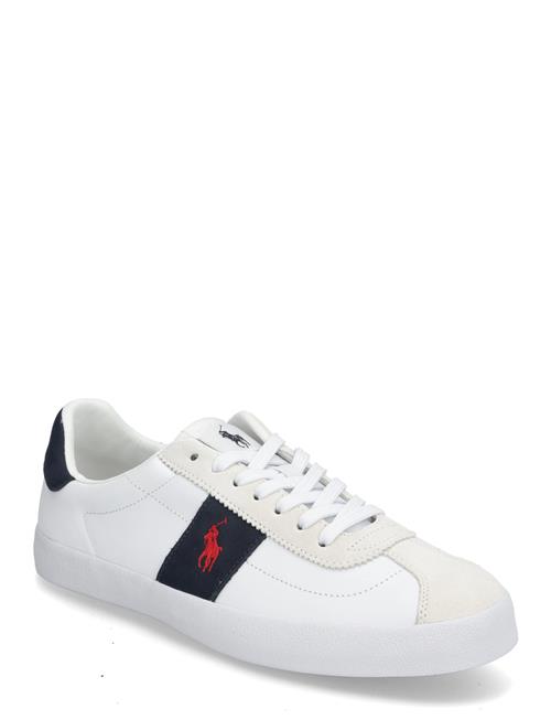 Court Vulc Leather-Suede Sneaker Polo Ralph Lauren White