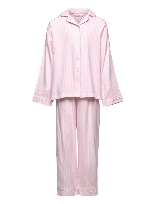 Striped Long Pyjamas Mango Pink