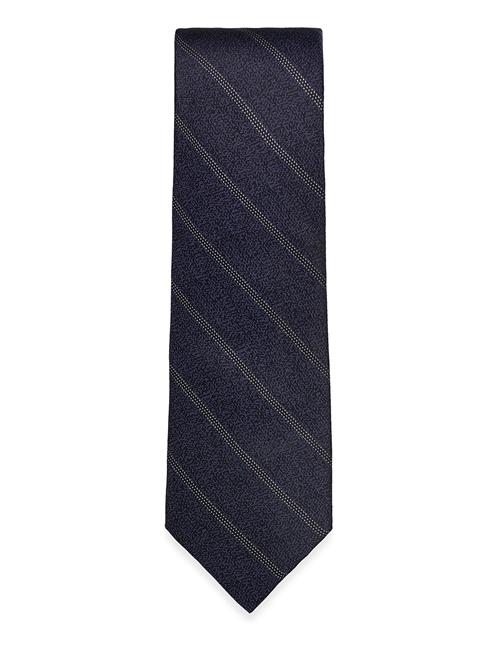 Solid Stripe Tie Michael Kors Navy