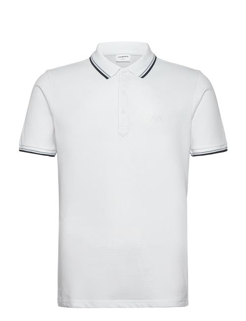 Polo Shirt With Contrast Piping Lindbergh White