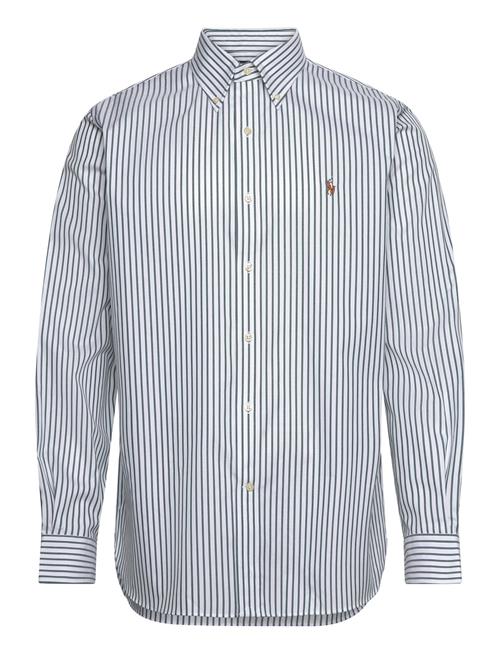 Custom Fit Striped Pinpoint Oxford Shirt Polo Ralph Lauren Green