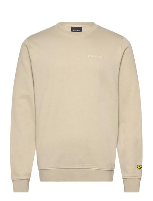 Embroidered Crew Neck Sweatshirt Lyle & Scott Beige