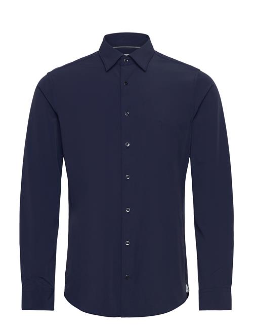 Performance Stretch Slim Shirt Michael Kors Navy