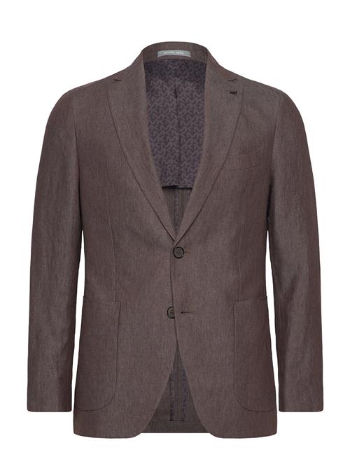 Pure Linen Blazer Michael Kors Brown