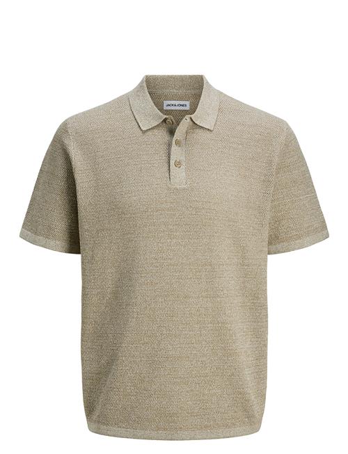 Jack & Jones Jjegeorge Knit Polo Ss Sn Jack & J S Beige