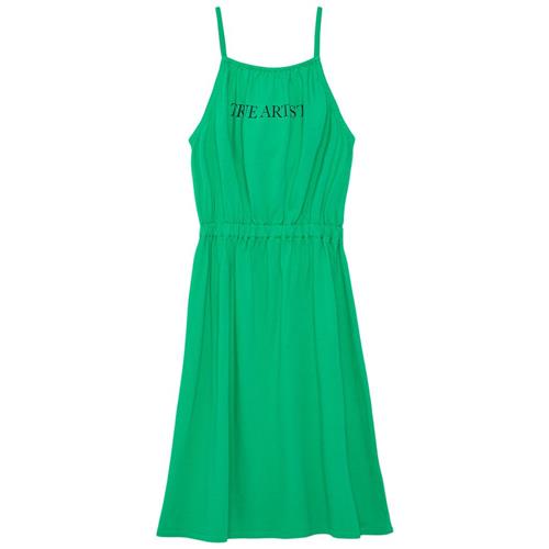 True Artist Nº04 Kjole Med Stropper Bright Green 8-9 Y  Grøn  8-9 år  kvinde