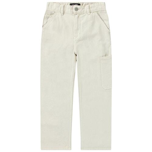 Se Molo Archer Woven Pants White Noise 110 cm  Hvid  110 cm  mand ved Babyshop