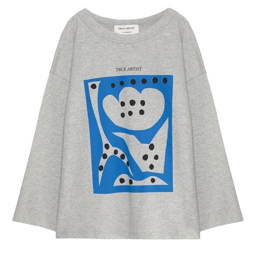 True Artist Jocs D'estiu T-shirt Melange 4-5 Y  Grå  4-5 år  Unisex