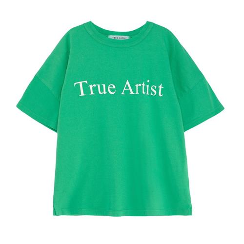 True Artist Nº01 T-shirt Bright Green 8-9 Y  Grøn  8-9 år  Unisex