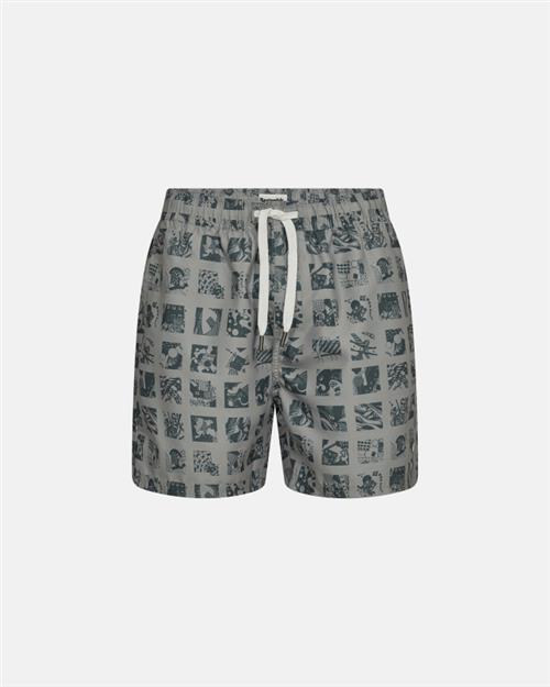 Badeshorts "willy" | 100 polyester | Grå/grøn