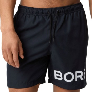 Björn Borg Badebukser Logo Swim Shorts Mørkblå polyester X-Large Herre