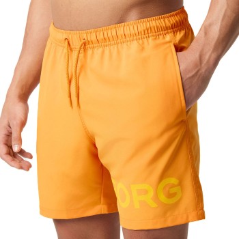 Björn Borg Badebukser Logo Swim Shorts Abrikos polyester X-Large Herre