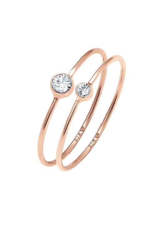 Se ELLI Ring 'Solitär'  rosa guld ved About You