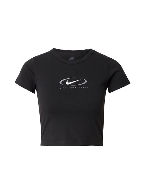 Nike Sportswear Shirts 'Swoosh'  grå / sort / hvid