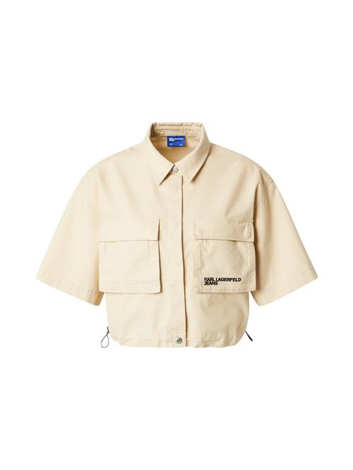 KARL LAGERFELD JEANS Bluse 'UTILITY'  beige