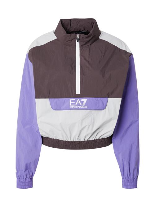 EA7 Emporio Armani Sportsjakke  mørkebrun / lavendel / hvid