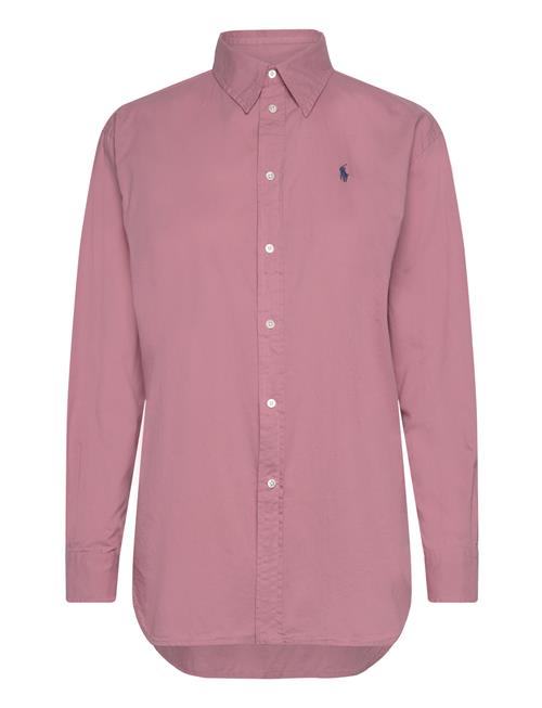 Over Fit Cotton Twill Shirt Polo Ralph Lauren Pink