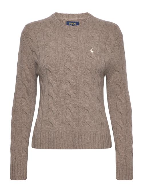 Classic Fit Cable Wool-Cashmere Sweater Polo Ralph Lauren Brown