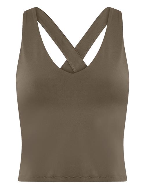 Float Zoe Tank, Cross-Back Girlfriend Collective Khaki