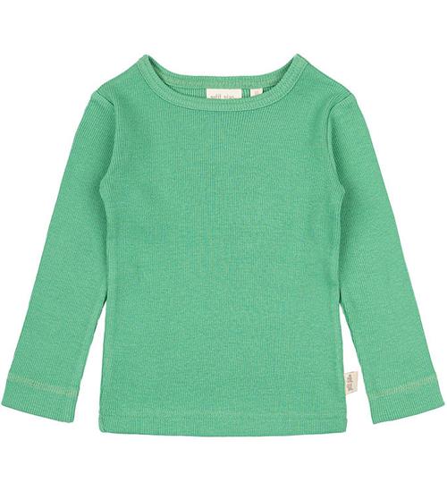 Petit Piao Bluse - Rib - Modal - Green Spruce