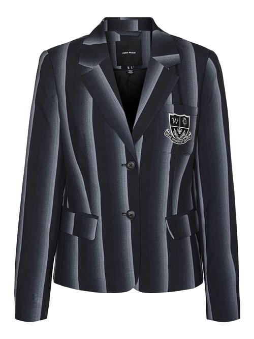 VERO MODA Blazer 'MORTICIA'  sølvgrå / lysegrå / sort