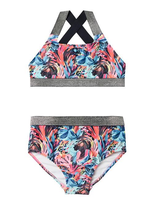 NAME IT Bikini 'NKFZISLAS'  navy / lyseblå / gul / lyserød