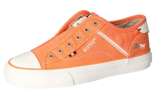 MUSTANG Slip On  orange / hvid