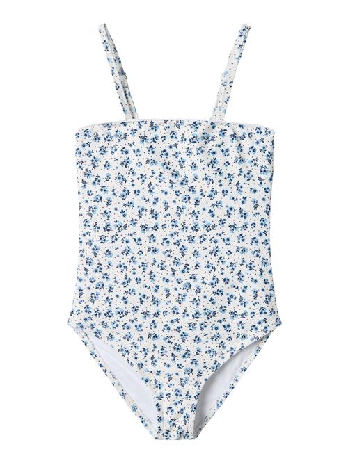 NAME IT Badedragt 'Zina'  navy / lyseblå / sort / hvid