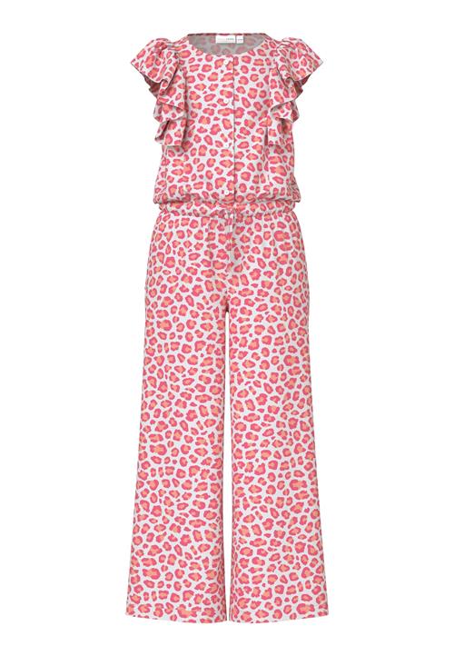 NAME IT Overall 'Vinaya'  koral / laks / hvid