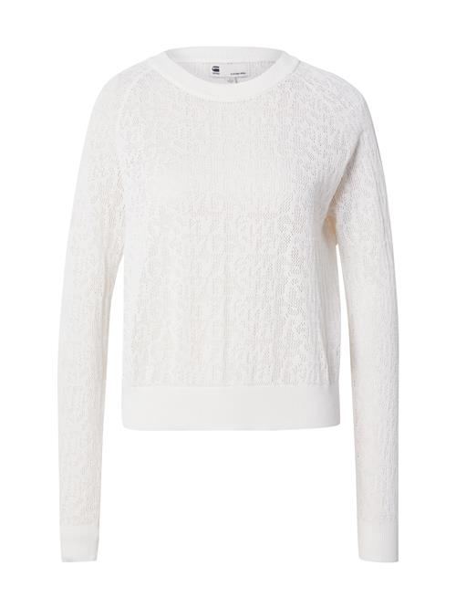 G-STAR Pullover 'Pointelle lt'  hvid