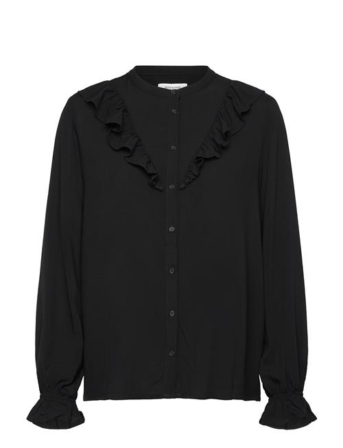 Rwelif Ls Frill Shirt Rosemunde Black