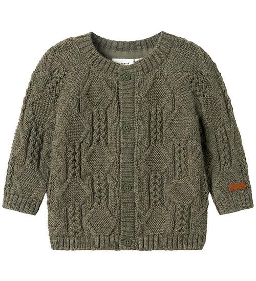 Name It Cardigan - Uld - Strik - NbmWrilla - Mulled Basil