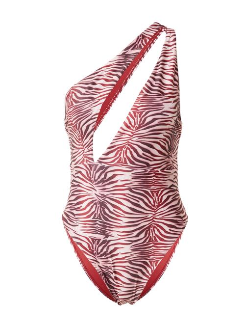 Hunkemöller Badedragt  aubergine / blodrød / hvid